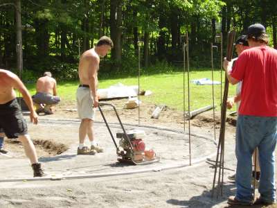 Installing the Bottom Track for Above Ground Pool