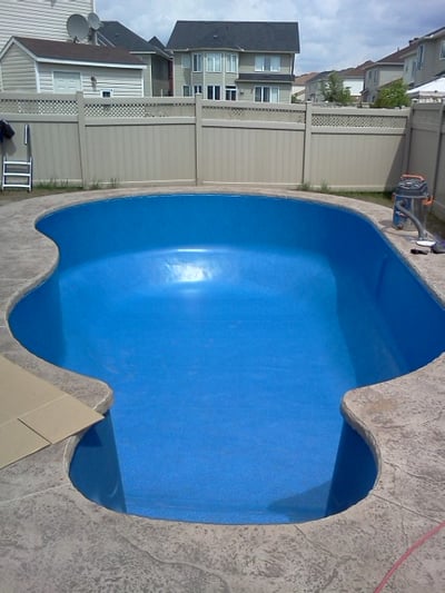 Inground Pool Liner Installation